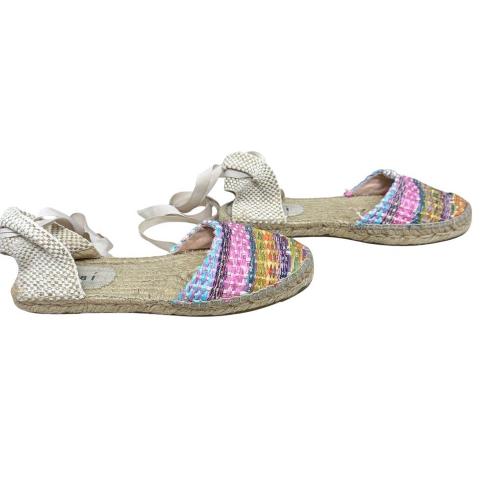 Manebi Yute Tie Raffia Espadrille Women's Sandals size 7.5